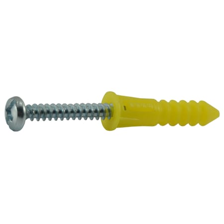 Midwest Fastener Screw Anchor, 1" L, Steel 12617